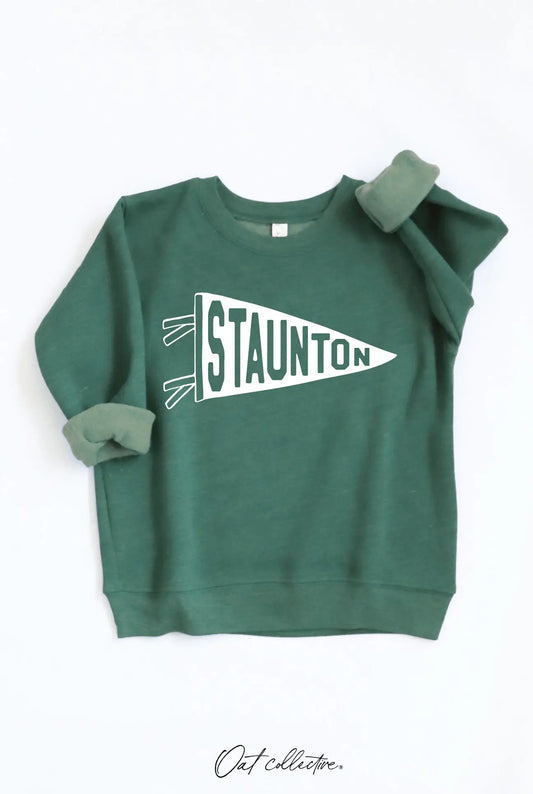 staunton pennant kids' graphic sweatshirt