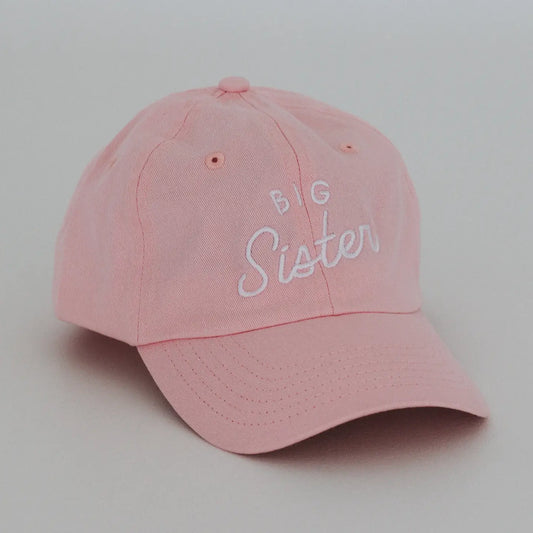 twill hat - big sister pink