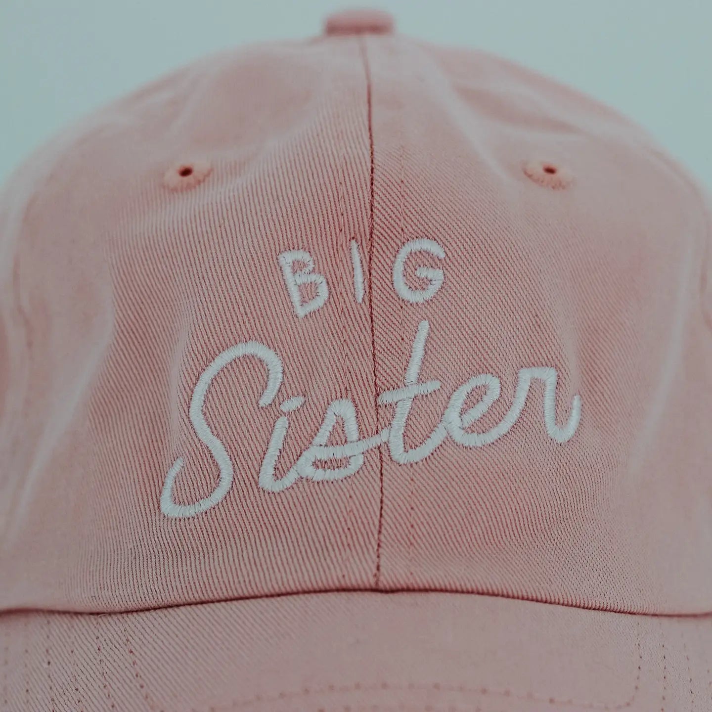 twill hat - big sister pink