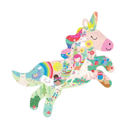 rainbow unicorn 40pc unicorn shaped jigsaw