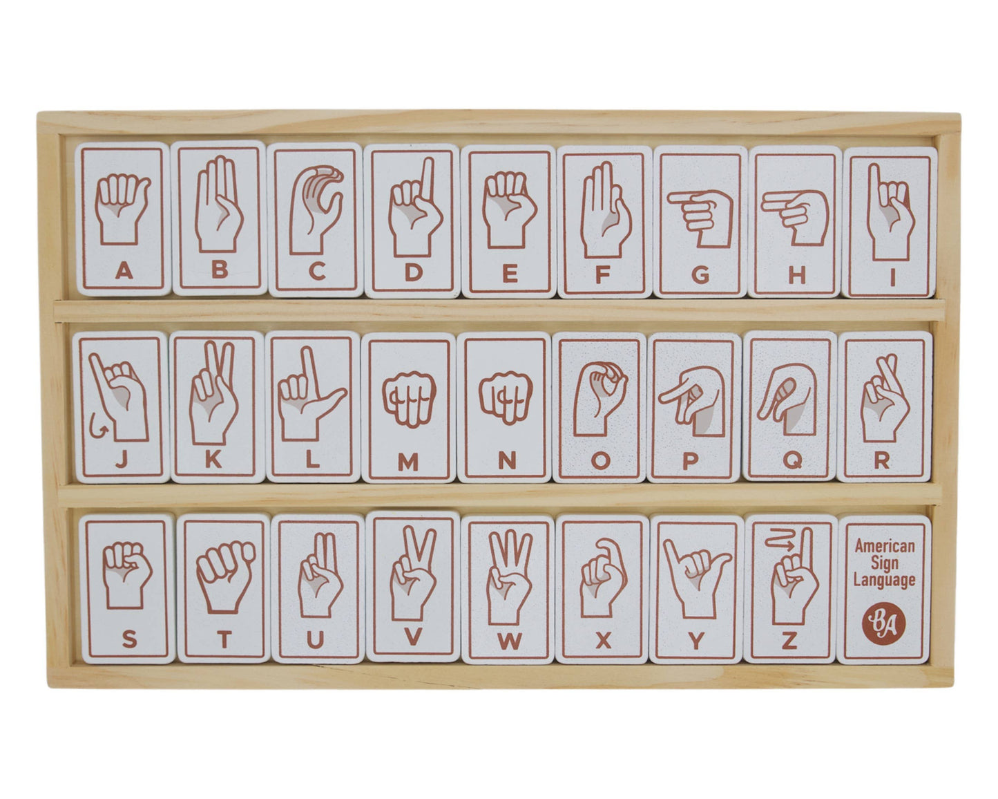 sign language alphabet tiles