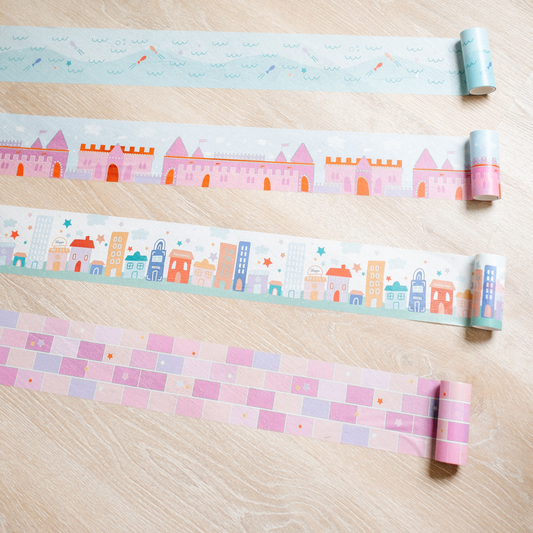 pink brick scene tape