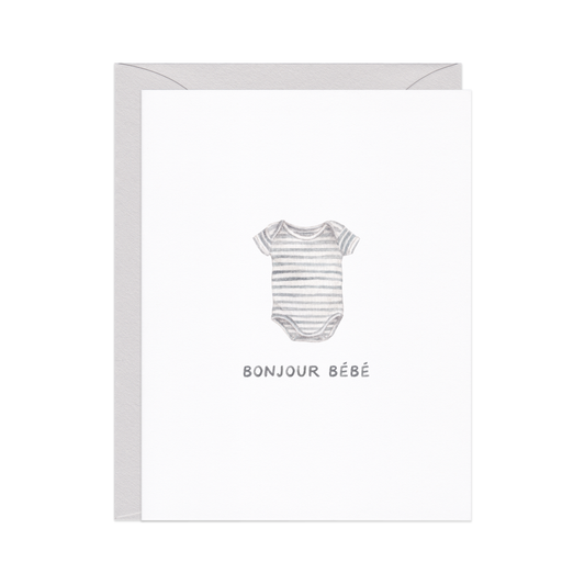 bonjourbébé — french new baby card