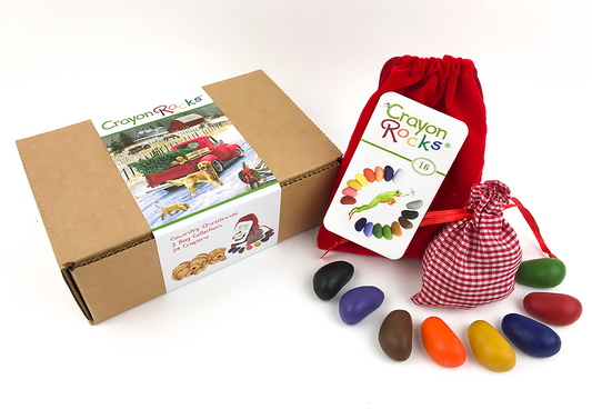 crayon rocks - farm house christmas gift 2 bag combo